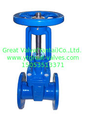 (DIN) Cast Iron Resilient Gate Valve nor-rising stem