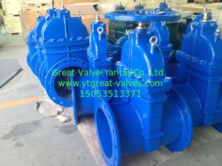 (DIN) Cast Iron Resilient Gate Valve nor-rising stem