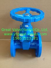 (BS) Cast Iron Resilient Gate Valve nor-rising stem Flanged Ends