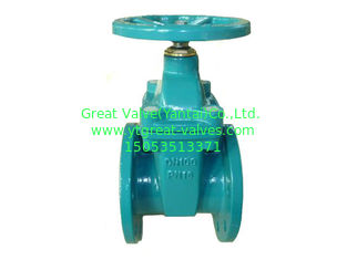 (DIN) Cast Iron Resilient Gate Valve nor-rising stem