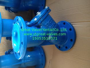 DIN Y strainer Flanged ends