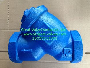 ANSI y strainer threaded ends