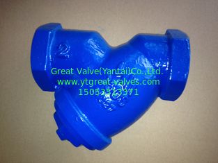 ANSI y strainer threaded ends