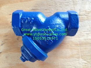 ANSI y strainer threaded ends