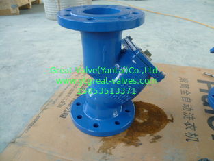 BS y strainer flanged ends