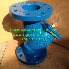 BS y strainer flanged ends