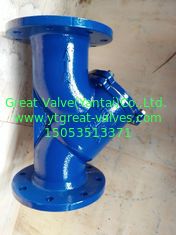 DIN y strainer flanged ends