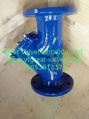 DIN y strainer flanged ends