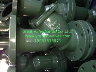 ANSI y strainer flanged ends