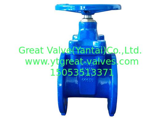 (DIN) Cast Iron Resilient Gate Valve nor-rising stem