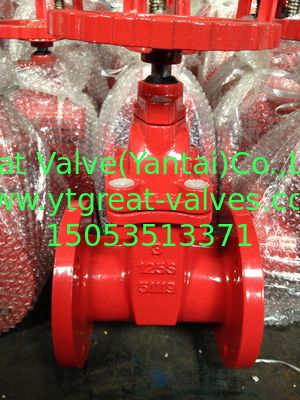 (ANSI) ductile Iron resilient Gate Valve Flanged Ends