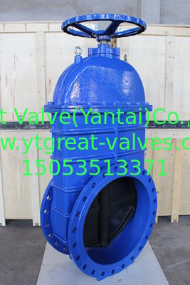 (DIN) Cast Iron Resilient Gate Valve nor-rising stem