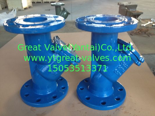 DIN Y strainer Flanged ends