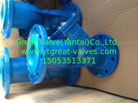 DIN Y strainer Flanged ends