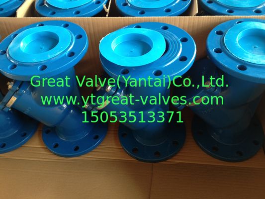 DIN Y strainer Flanged ends