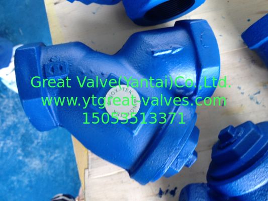 ANSI y strainer threaded ends