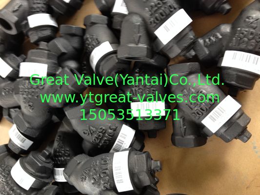 ANSI y strainer threaded ends