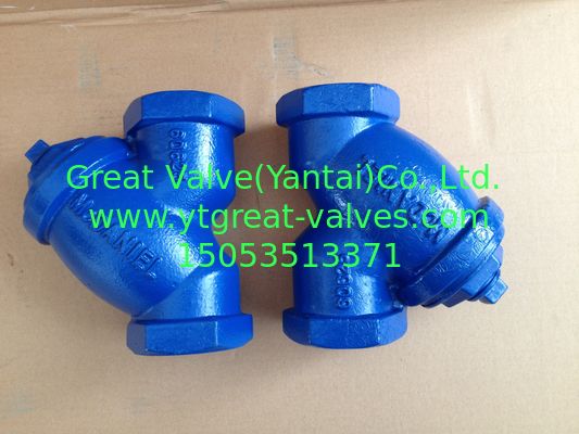 ANSI y strainer threaded ends