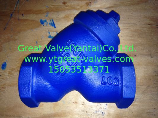 ANSI y strainer threaded ends