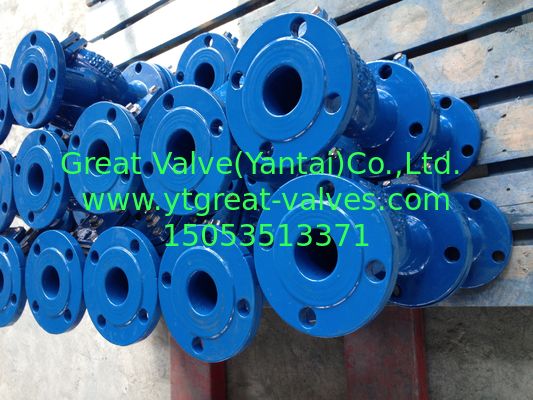 BS y strainer flanged ends
