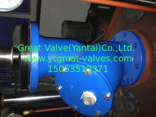 BS y strainer flanged ends