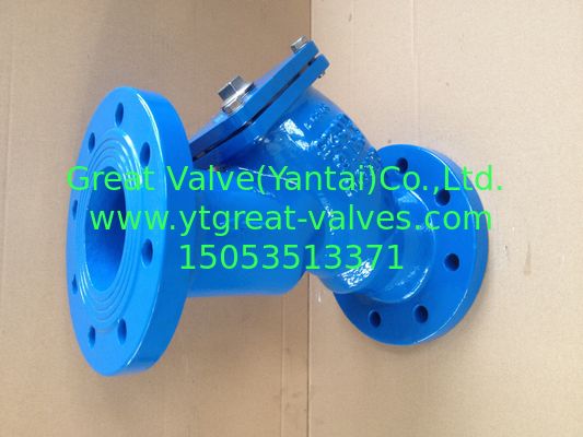 BS y strainer flanged ends