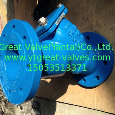 BS y strainer flanged ends