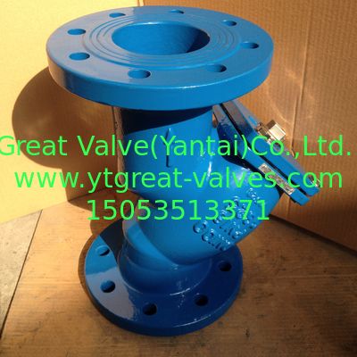 BS y strainer flanged ends