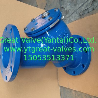 BS y strainer flanged ends