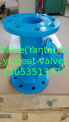 DIN y strainer flanged ends