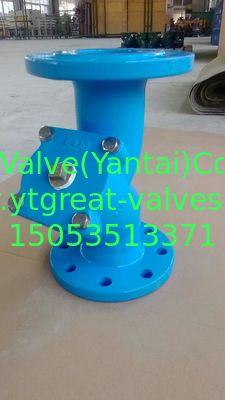 DIN y strainer flanged ends