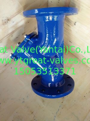 DIN y strainer flanged ends