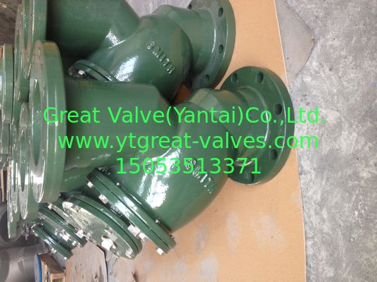 ANSI y strainer flanged ends