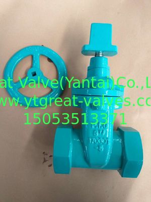 ANSI gate valve threaded ends