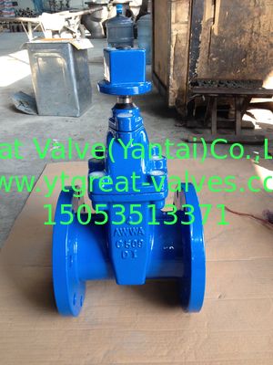 (ANSI) ductile Iron resilient Gate Valve Flanged Ends