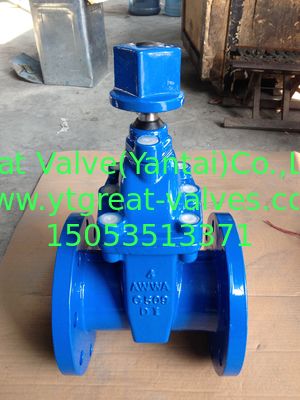 (ANSI) ductile Iron resilient Gate Valve Flanged Ends
