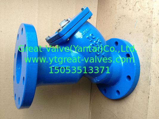ANSI y strainer flanged ends