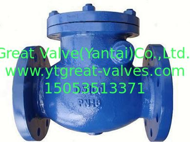 DIN check valve flanged ends