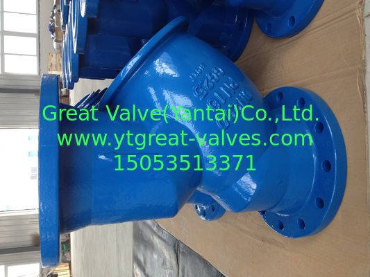 BS y strainer flanged ends