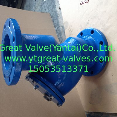 BS y strainer flanged ends